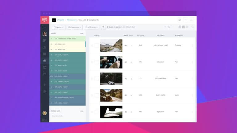 Introducing Shot Lists - Complete Customization, Intuitive Interface - Feature - StudioBinder