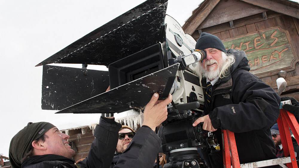 Richardson is a big fan of operating with a viewfinder... Richardson is a big fan of operating with a viewfinder...
