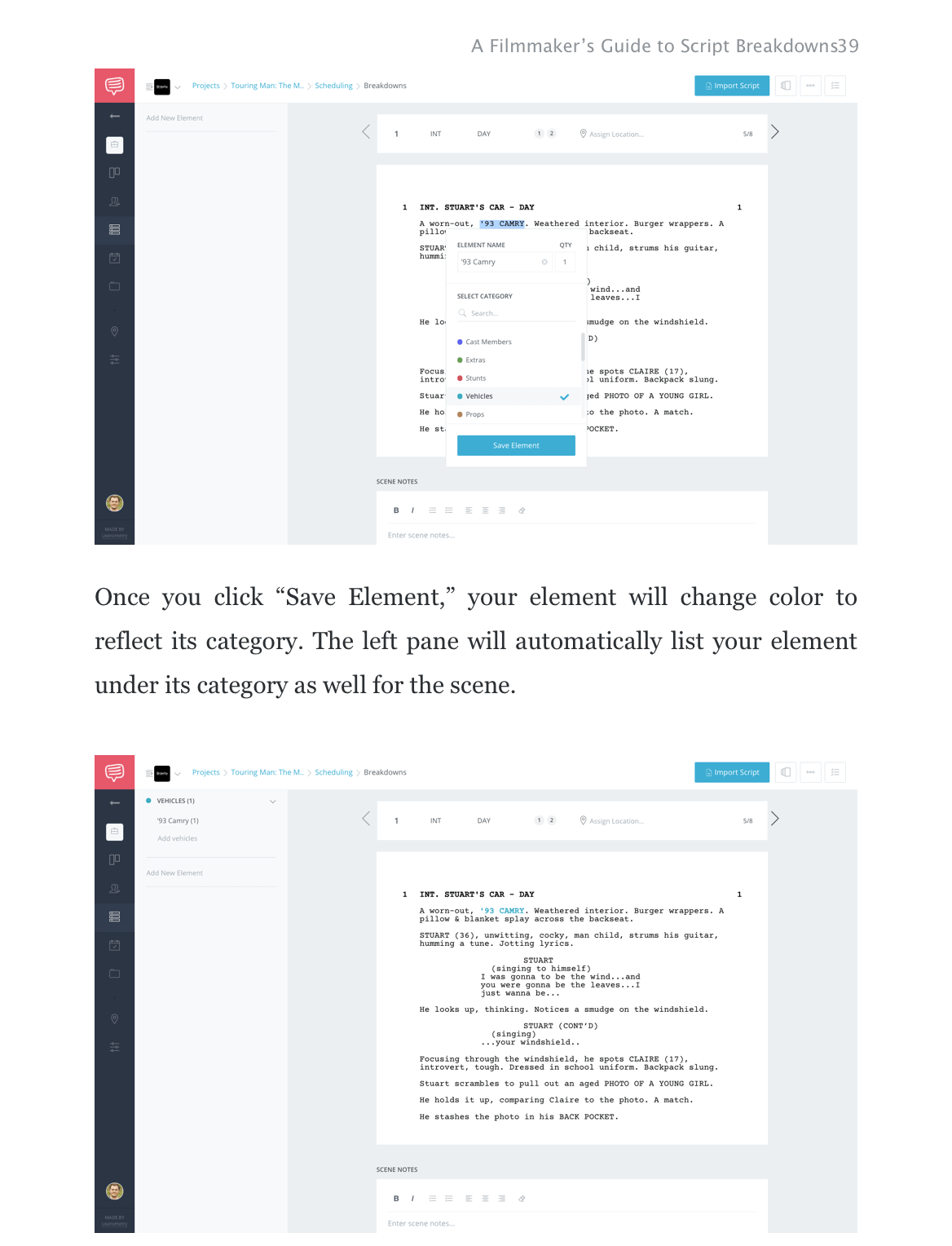 Script Breakdowns - Tagging - StudioBinder